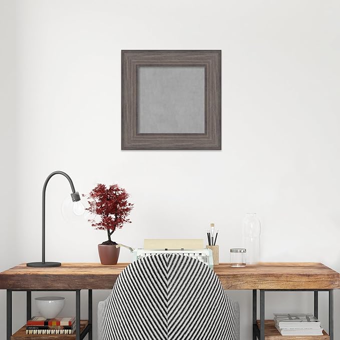 Amanti Art Grey Framed Magnetic Board 17x17 X-Small Vision Board - Image 6