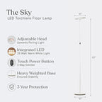 Brightech Sky LED Floor lamp, Torchiere Super Bright Floor Lamp - Image 9