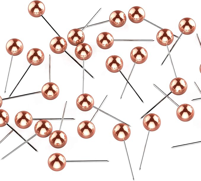 WILLBOND 500 Pack Map Push Pins Map Tacks Small Round Head Push Pins Thumb Tacks - Image 3