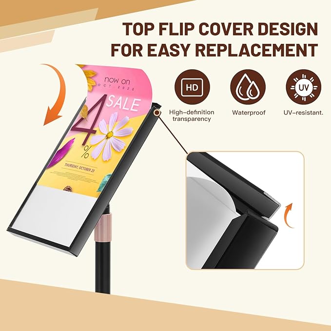 Newzueby Sign Holder Stand 8.5x11 inch - Image 2