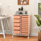 LDAILY 15 Drawer Rolling Storage Cart, Rolling Cart - Image 9