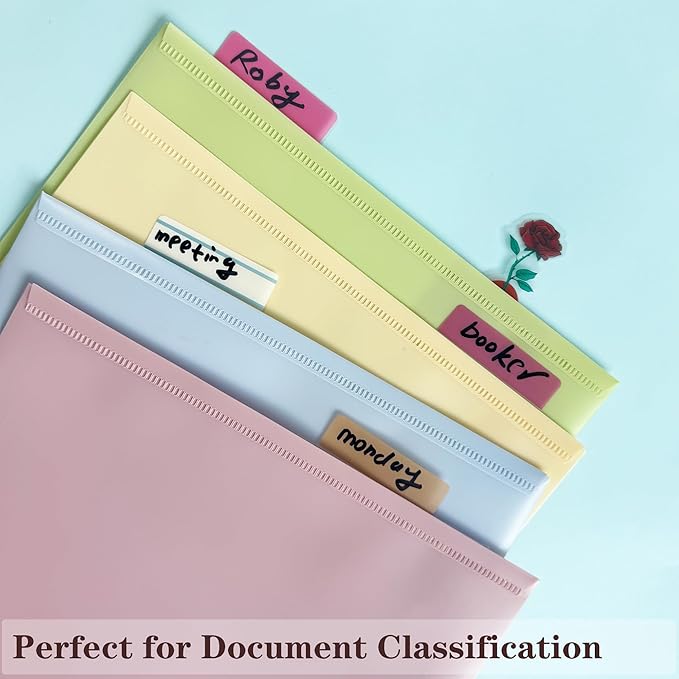 ELII 500 PCS Sticky Index Tabs 2 Inch Book Tabs Page Markers File Tabs Self - Image 6