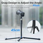 ULANZI Black Aluminum Light Stand, 6.32ft Extendable Tripod - Image 6