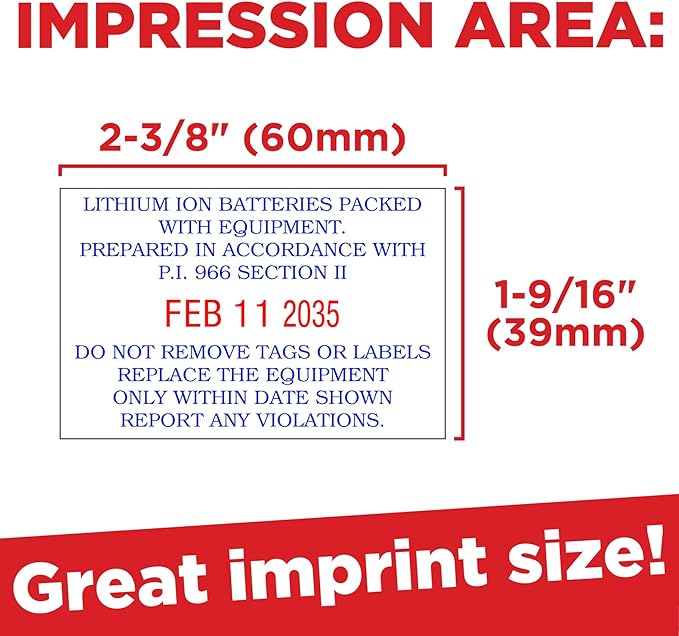 Mark 2000 5474 Professional Self Inking Date Stamp - Image 3