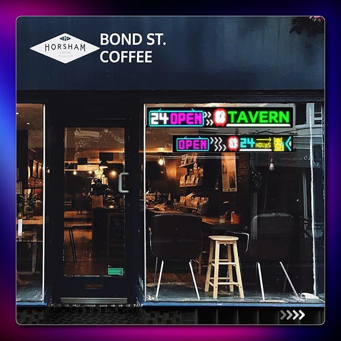 Large Programmable LED Sign, P5 Resolution Indoor Store LED Sign, - Image 6