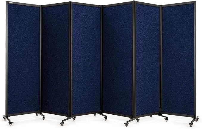 Upgrade Version Room Partition and Divider, Freestanding Rolling Dividers by StrongBird