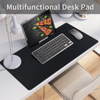 Leather Desk Pad, Mouse Pad, Non-Slip Desk Protector Mat, Leather Desk Blotter - Image 2