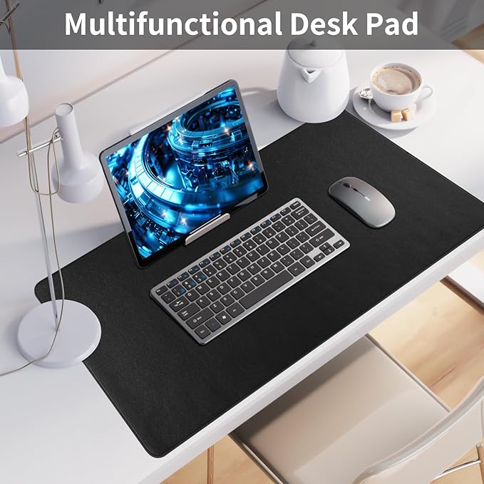 Bloss Desk Mat with Stitched Edges, Leather Large Mouse Pad, Non-Slip Desk - Image 5
