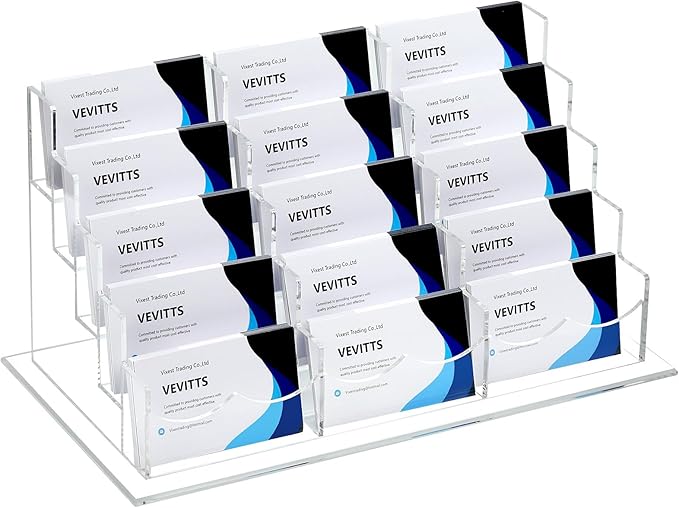 Vevitts Acrylic Business Card Holder by Vevitts