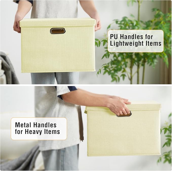 Roobyl 17" Large Collapsible Storage Bins - Image 4