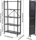 brian & dany 5-tier foldable storage shelves with, close-up detail