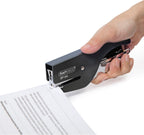 Rapesco 1267 SP-64 Stapling Plier and 1000 Type 21/4mm Staples, 12 Sheet Capacity, Black