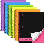 Resurhang 6 Pcs Legal Pad Top Spiral Bound Notebook 70 Sheets Double Sided by Resurhang