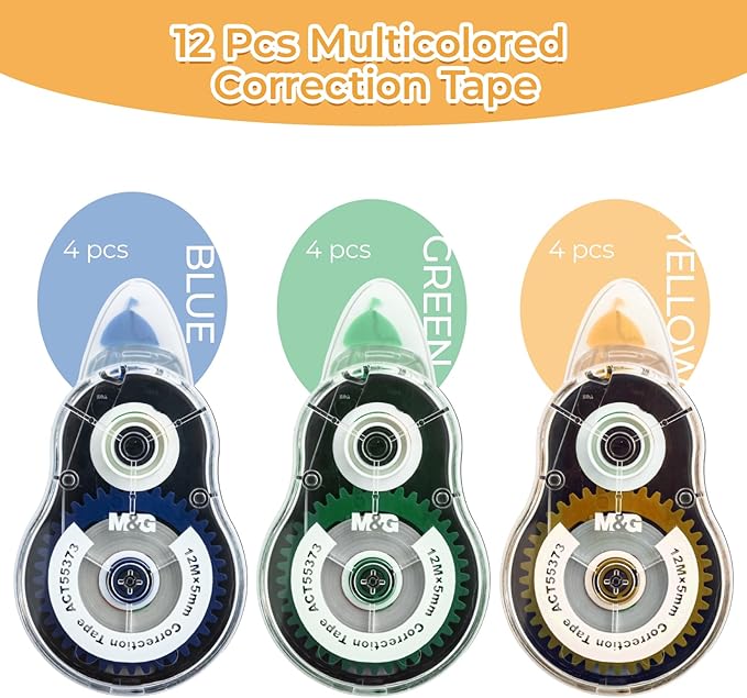 M&G 39.3 Feet Correction Tape, 12 Pack Correction Tape, Office Products - Image 3