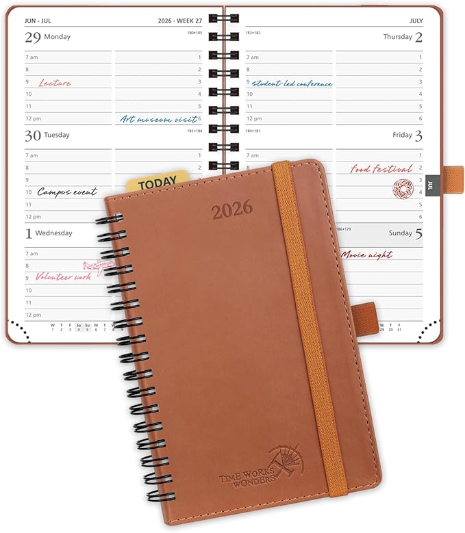 POPRUN Pocket 2026 Planner Weekly and Monthly by POPRUN