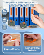 COLORWING TZe-B31 Black on Orange Fluorescent Label Maker Tape 12mm 0.47'' - Image 5