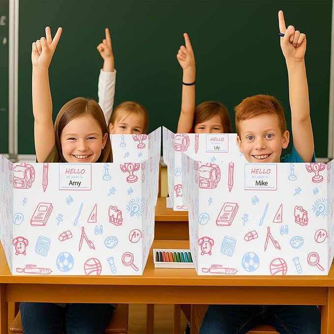 Succwoah 25-Pack Desk Dividers for Students - Image 8