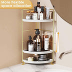 JANUS LiANG 3-Tier Bathroom Organizer Countertop, Corner Bathroom Counter - Image 4