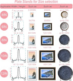 HENABLE 6PCS Premium Black Iron Plate Stands - Image 3