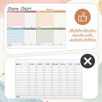 Lincia 12 x 16 Magnetic Dry Erase Chore Chart Board - Image 3