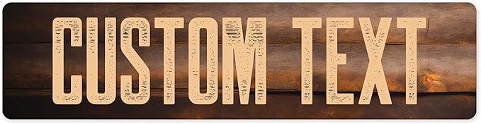 Custom Sign, Custom Street Sign, 11 Font Colors, 13 Font Styles, 4 Hole Options by MySignCenter