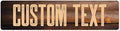 Custom Sign, Custom Street Sign, 11 Font Colors, 13 Font Styles, 4 Hole Options by MySignCenter