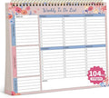 104 Pgs Weekly To Do List Notepad, 52 Duplex-Printed Undated Sheets 100 by ALKALO