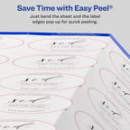 Avery Printable Oval Labels, 2" x 3-1/3", Glossy White, Laser & Inkjet Compatible, 80 Blank Labels Total, Great for Mailing, Branding, Packaging, and More (22820)
