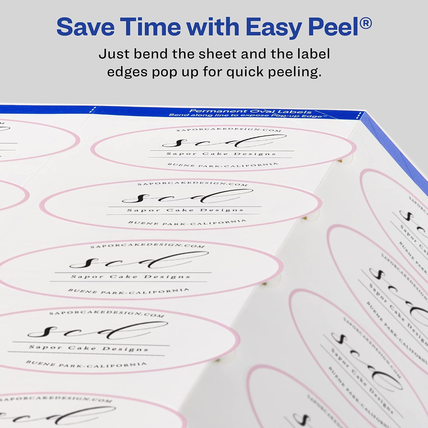 Avery Printable Oval Labels, 2" x 3-1/3", Glossy White, Laser & Inkjet Compatible, 80 Blank Labels Total, Great for Mailing, Branding, Packaging, and More (22820)