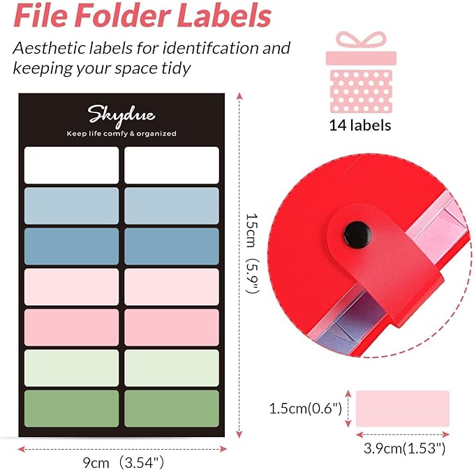 SKYDUE 8 Pockets Expanding File Organizer, Expandable File Folders - Image 5
