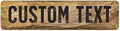 Custom Sign, Custom Street Sign, 11 Font Colors, 13 Font Styles, 4 Hole Options by MySignCenter