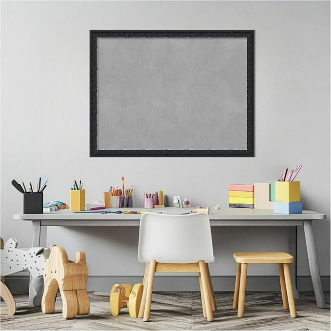 Amanti Art Black Framed Magnetic Board 20x26 Medium Vision Board - Image 5