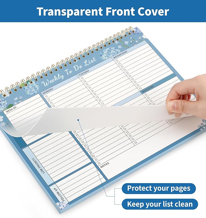 104 Pgs Weekly To Do List Notepad, 52 Duplex-Printed Undated Sheets 100 - Image 8