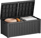 EasyUp 180 Gallon Deck Boxes Waterproof, Outdoor Large Storage Boxes by EASYUP