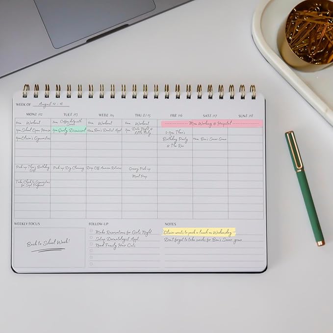 Merely Home | Durable & Sleek | Undated Daily and Weekly Planner | 8.25" x - Image 5
