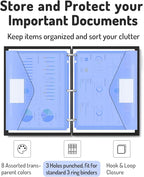 Forvencer Binder Pocket, 24 Pack Super Heavyweight Poly Binder Pocket - Image 2