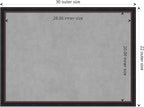 Amanti Art Black Framed Magnetic Board 22x30 Medium Vision Board - Image 4