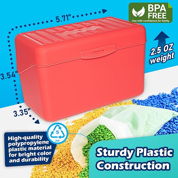 Olivo Index Card Holder Box 3x5 Flash Note Card Holder Storage File Box - Image 5