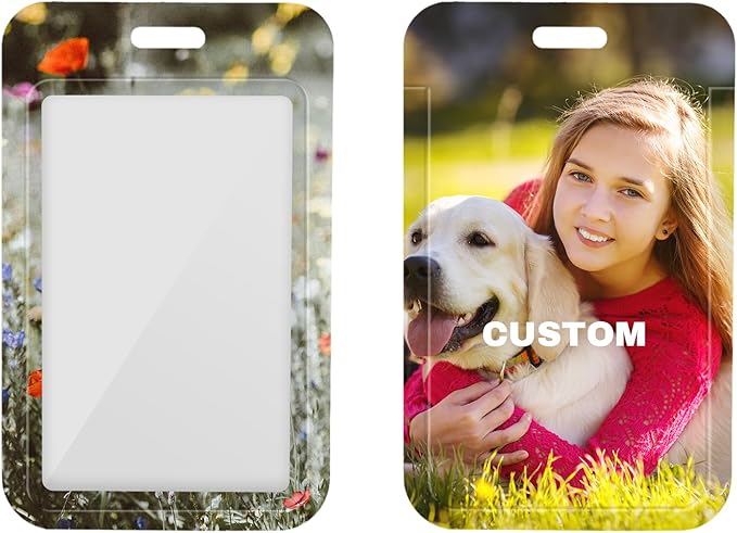 Custom Badge Holder ID Card Hold Case, Personalized Retractable Badges Holders by CustomGiftAccessory