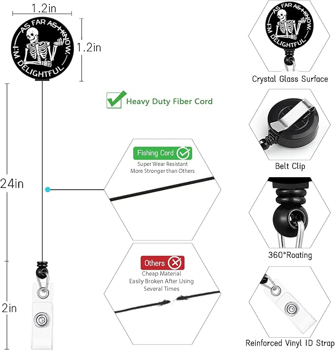 ID Badge Holder with Breakaway Lanyard, Lanyards - Image 6