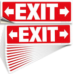 iSYFIX Exit Signs Stickers 12 Pack 12x4 Inch by iSYFIXPREMIUMSIGNS