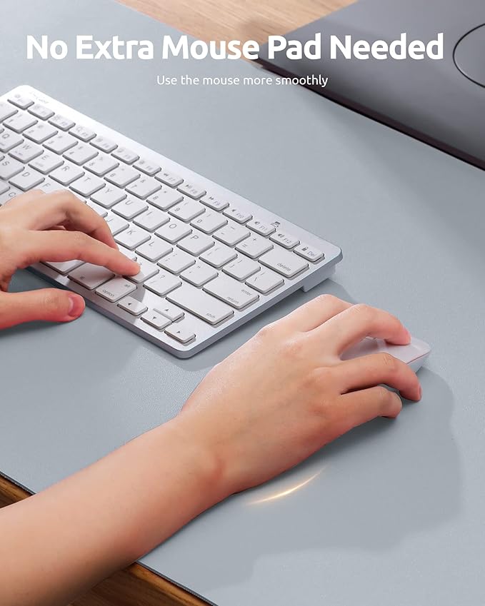 YSAGi Leather Desk Pad Protector, Office Desk Mat, Large Mouse Pad, Non-Slip PU - Image 3