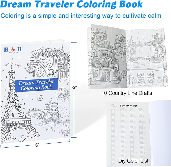 H & B 120 Colored Pencils Set, Art Pencil Kit - Image 5