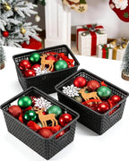 Set of 6 Baskets For Organizing, Plastic Storage Bins and Small Basket for - Image 2