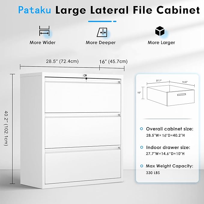 Pataku Metal Lateral File Cabinet - Image 3