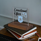 Correctional Officer Gift Desk Sign, Thank You Plaque - Image 2
