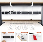 Univivi No Drill Under Desk Cable Management Tray, Clamp/Screw Mount Desk Cable - Image 2