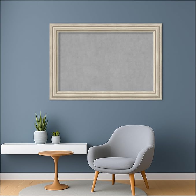 Amanti Art Silver Framed Magnetic Board 26x38 Large Vision Board - Image 5