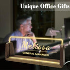 Personalized Light Up Acrylic Desk Name Plate Custom LED Name Plate - Image 7