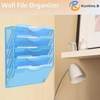 Kuntine.B Wall File Organizer Office Hanging Magazine Holder Wall File Organizer - Image 6